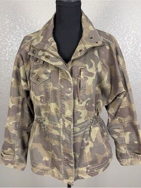 Marrakech Women's Camo Drawstring Utility Jacket - Anthropologie